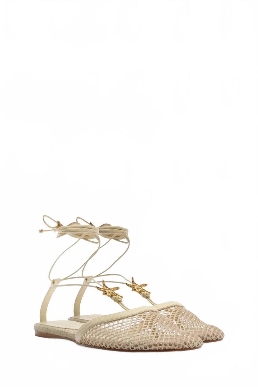 NEW FARM RIO women's sea lace up mules in ivory - Picture 2 of 5